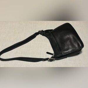 Coach Legacy 9966 Black Leather Large Zip Shoulder Bag